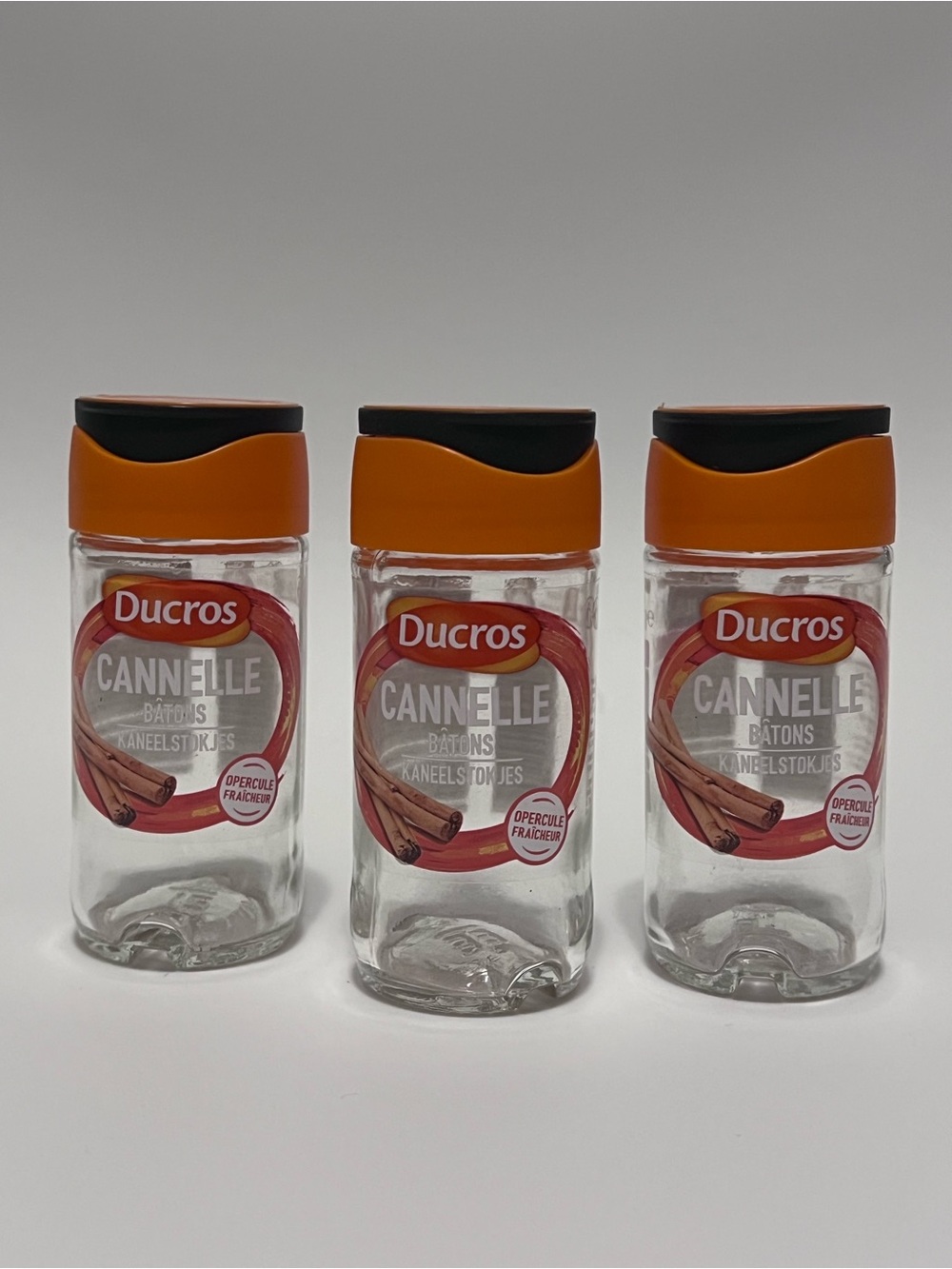 🇫🇷Ducros Empty Cinnamon Stick Spice Jars (Set of 3)- from France